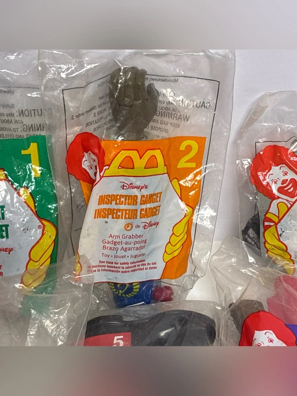 McDonald’s Inspector Gadget 1999 Complete Set 1-8 NIB SEALED Happy Meal Toys VTG